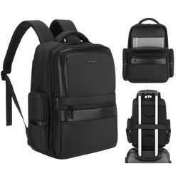 Plecak podróżny unisex z poliestru i cordury Peterson HY243 duży czarny