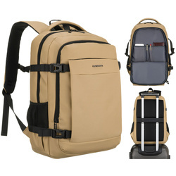 Plecak miejski z syntetyku Peterson HY242 khaki